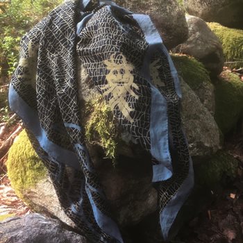 Scarf: Odin mask - black