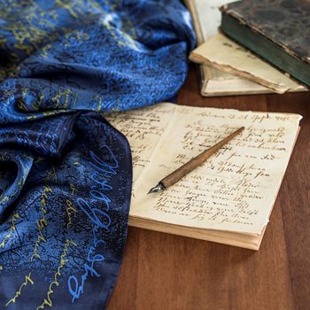scarf: Grundtvig - blue